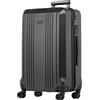 FERGÉ Trolley grande CANNES - Valigia rigida valigia da 28 con 4 ruote (360) grigio