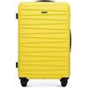 WITTCHEN Skyspeed Line Valigia grande Valigia rigida ABS Valigia grande Rolling Trolley Check-In Valigia da viaggio Serratura a combinazione Manico telescopico 4 Ruote Giallo Ryanair/ITA Airways