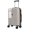 R.Leone Valigia da 1 Fino a Set 3 Bagaglio a mano 55x40x20 Ryanair, Medio, Grande Ultra Strong Antiurto Trolley leggero 8 ruote Polipropilene 9188 (Grigio Chiaro, M Valigia Media)