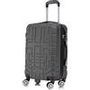 R.Leone Valigia da 1 Fino a Set 3 Bagaglio a mano 55x40x20 Ryanair Vueling adatto Iberia Wizzair EasyJet, Medio, Grande 4 Ruote ABS 6112 (Grigio, M - Valigia Media)