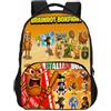 Generic Zaino per bambini Tralalerotralala, borsa da scuola con tasca frontale per animali italiani Brainrot AI per ragazzi e ragazze,Style 13