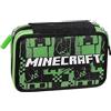 Astuccio Scuola Compatibile con Minecraft Completo Triplo Prodotto Ufficiale + Omaggio Portachiavi