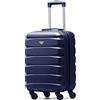 Flight Knight Valigie rigide in ABS a 4 ruote leggere per trasportare bagagli a mano approvate per oltre 100 compagnie aeree tra cui easyJet, BA, Ryanair, Air France e molti altri 55x35x25cm