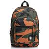 Invicta Jelek Fantasy Zaino Scuola Superiore Ragazzo, Capiente, Doppio Scomparto, Tasca PC e Borraccia, Verde Arancione