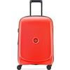 DELSEY PARIS - BELMONT PLUS - Valigia da cabina rigida 55 cm x 40 cm x 20 cm - 33 L - S Slim - Rosso pallido