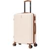 CELIMS - Valigie leggere approvate da 100+ compagnie aeree per un viaggio in tutta fiducia, crema, Media