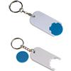 generico 50 pezzi Portachiavi con gettone in plastica per carrello della spesa 6 colori (azzurro)