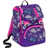 Seven S.P.A. Zaino Scuola, Keys, Viola, Estensibile, 28 Lt, Elementari e Medie, Inserti Rifrangenti, Taglia Unica