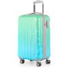 SUITLINE - Trolley da cabina rigido aereo, bagaglio a mano leggero 55 cm, 34 litri, Design sfumato Northern Lights