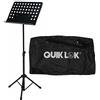 QUIK LOK - Z/612 CY Mobile Rack 12 Unità, Supporto Rack, Pannelli Laterali Traforati, Finitura in Ciliegio