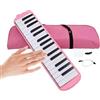 Generic Melodica Pianica Tube - Talk Box Instrument Air Piano Keyboard con doppi tubi - Safe Talk Box, Melodica per , Melodica a bocca stabile per principianti