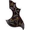 VAttea Per chitarra acustica Gibson Hummingbird, battipenna autoadesivo (4 strati, tartarugato marrone-cristallo)