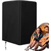 Generico Speaker Cover | PA Speaker Protective Cover | Oxford Fabric Waterproof Dustproof | Outdoor Stand Mounted DJ Speakr Protection Bag for 8 10 12 15 Inch Active Speakers