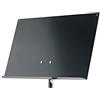 K&M 18805 Supporto per partizioni nero, in acciaio - supporto universale - ripiano rimovibile
