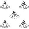 Mealoodiousmusea 5 set Tromba Slide Stopper Anelli Sound Change Silicone Corda Corda Portatile Strumento Musicale Manutenzione Pezzi di Ricambio Accessori