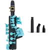 odiseimusic Odisei Music Travel Sax 2 (Turquoise) + Accessory Pack | Sassofono elettronico | +50 suoni | Il più piccolo e leggero al mondo, esercitati in silenzio