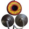 Gandhanra Set di Campane Tibetana Tingsha Tibetano - Cimbali Piatti Piattini da dita Tibetani - Fatti a Mano in Nepal - Ottone, Marrone Liscia, 6,5 cm
