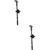 Hoement 2 Set Di Supporto Per Microfono Regolabile Con Asta in Metallo Compatta E Portatile Per Scrivania