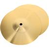 Sosoport Set 2pezzi Piatti Crash in Ottone Dorato per Batteria Jazz Accessori Portatili Bordo Liscio e Arrotondato per Strumenti a Percussione