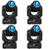 Yespick 4PCS 50W LED Beam Teste Mobili Luci Palcoscenico, RGBW 8 Gobos 8 Colori Effetto Stroboscopico DMX512 Luci Discoteca Attrezzatura Professionale per DJ Prestazioni Serata KTV