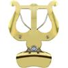 Feeshoppher Trombone Trombone Tromba Bell Clip Leggio Marcia Lira spartiti Clip Portatile Mu-sic Sheet Clamp Strumento a fiato Tromba Cornetta Flugelhorn Morsetto Campane Lyra Mu-sic Stand