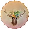 Pomurom Tamburo sciamanico, 25 cm, con manico a tamburo, tamburo sciamanico fatto a mano, in legno, per musica spirituale, guarigione del suono, meditazione, decorazione della casa, strumenti a percussione