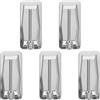 YARNOW Set di 5 Accessori Batteria Acustica Argento in Metallo per Snare Drum Ganci Resistenti per Jazz Drum