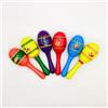 ROLLL Set di 6 mini sonagli in legno colorati - ritmo chiaro, strumenti a percussione ideali, sonagli in legno, adatti per feste, festival e uso scolastico.