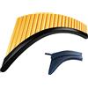 HIUHIU 22 Tubi Panflute Con Base G Chiave in Plastica ABS Romania Pan Flauto Strumento Musicale Panpipe Sintonizzabili Flauta,Right hand
