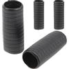 GARVALON Set 4 Pezzi Impugnatura in Gomma per Archetto Violino Nero, Facile da Mantenere da Trasportare, Accessorio per Strumento Musicale per Principianti e Pratica