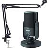 RØDE Rode NT-USB Mini - Microfono a condensatore USB + supporto Keepdrum NB35BK con braccio snodato, colore: Nero