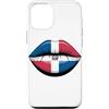 Orgoglio Cultura Repubblica Dominicana Custodia per iPhone 12/12 Pro Bandiera Repubblica Dominicana Labbra