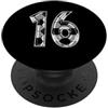 Big Fan Numbered Soccer Jersey Shirt Tea Maglia Calcio Numero 16 Giocatore preferito #16 Il più grande fan PopSockets PopGrip Adesivo