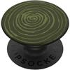 Grunge Nature Spiral Graphic Grunge Spiral Abstract Nature Vintage y2k Earthy Green PopSockets PopGrip Adesivo