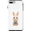 Timowo Studio Custodia per iPhone 7 Plus/8 Plus Coniglio con Libro Tema Lettura