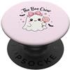 The Boo Crew Family Tees Carino Boo Crew Bambini Fantasma Rosa Bow Lollipop Halloween PopSockets PopGrip Adesivo