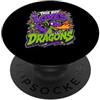 Dragon Enthusiast Designs for Boys Questo ragazzo ama i bambini dei draghi PopSockets PopGrip Adesivo
