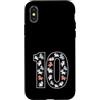 10 Unicorn 10th Birthday Custodia per iPhone X/XS 10 Unicorno 10° compleanno