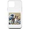 Boston Terrier Puppy Lover PS Custodia per iPhone 12 mini Boston Terrier giapponese Kanagawa Wave Surf amante dei cani