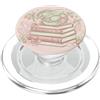 Dragon Bookstack Fantasy Apparel Cute Dragon Books Fantasy Reader Fragole pastello PopSockets PopGrip per MagSafe