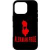 Albanian Flag European Heritage Clothing Custodia per iPhone 16 Pro Bandiera dell'Albania Patriottica Uomini Donne Bambini Albanese Orgoglio
