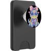 Adorable Animal Kawaii Character Whimsic Koala Occhiali Rosa Floreale Fiocco Sciarpa Corrispondente Ritratto Cool PopSockets PopWallet per MagSafe