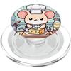 LAP Kawaii Sweet Kitchen Friends Simpatico Topo Chef Kawaii Cucina Formaggio Gastronomia PopSockets PopGrip per MagSafe