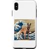 Belgian Malinois Puppy Lover PS Custodia per iPhone XS Max Belga Malinois Giapponese Kanagawa Wave Surf Amante dei cani