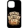 Jimbeels Custodia per iPhone 13 Pro Max Umorismo batteria sociale