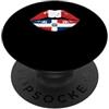 Souvenirs Peruvian Lover Gifts Lips Half Dominican Peruvian Roots Peru PopSockets PopGrip Adesivo