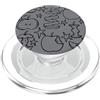 Cute Fruit Art Mele tagliate a fette e intere con stelle PopSockets PopGrip per MagSafe