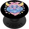 Kawaii Whimsical Norse Character Graphic Simpatico viso vichingo fantasia guerriero grafico rosa occhiali floreale PopSockets PopGrip Adesivo