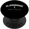 St. Athanasius Catholic Patron Outfit St. Athanasius Catholic Patron Christian Saint PopSockets PopGrip Adesivo