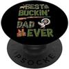 Design Avventura all'Aperto per Papà Il Miglior Papà Cacciatore di Sempre in Stile Camo PopSockets PopGrip Adesivo